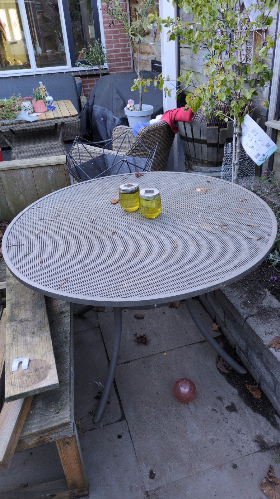 ronde tuintafel, Ophalen, Gebruikt, Rond, Metaal