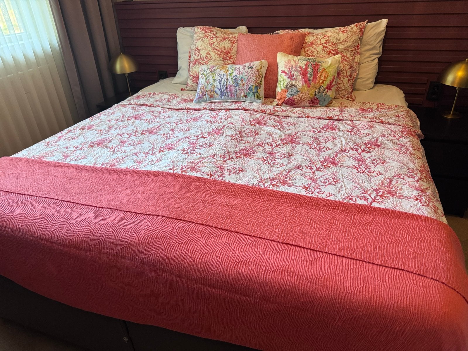 Zara home beddengoed koraal, Ophalen, Overige merken, Meerkleurig, Met print