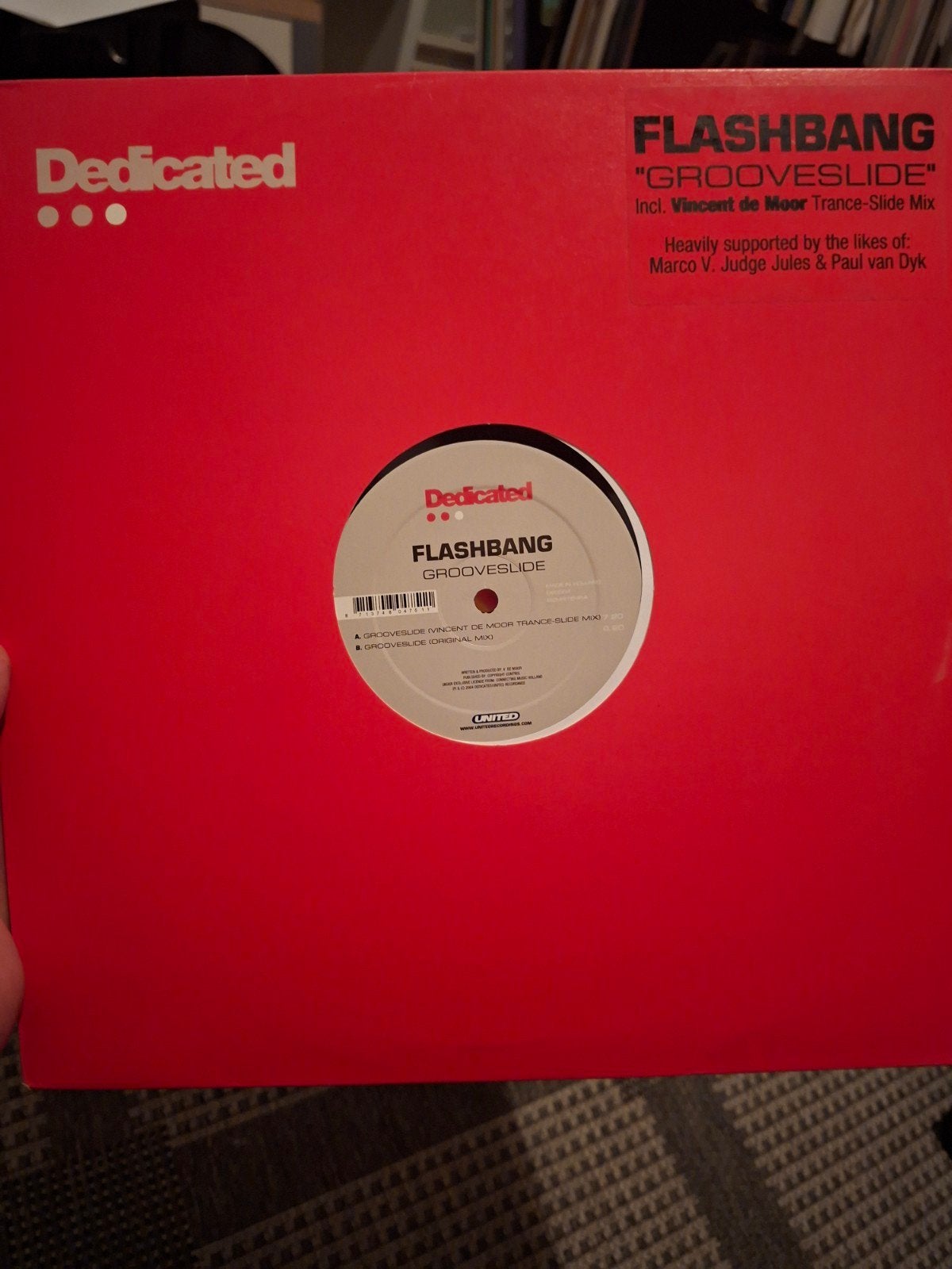 Flashbang - Grooveslide (Incl. Vincent de Moor mix), Cd's en Dvd's, Ophalen of Verzenden, Zo goed als nieuw, Trance