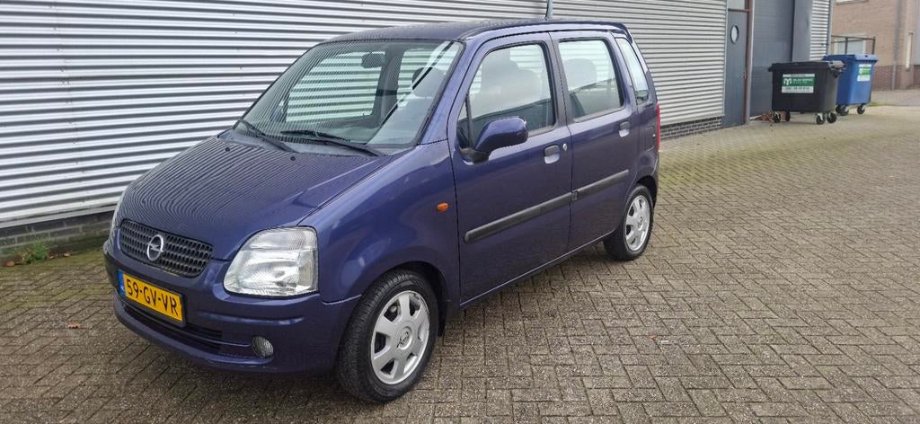 Opel Agila 1.2 16V km stand 51400!!!. Apk april 2027!!!, Auto's, Opel, Voorwielaandrijving, 74 pk, 31 €/maand, Blauw