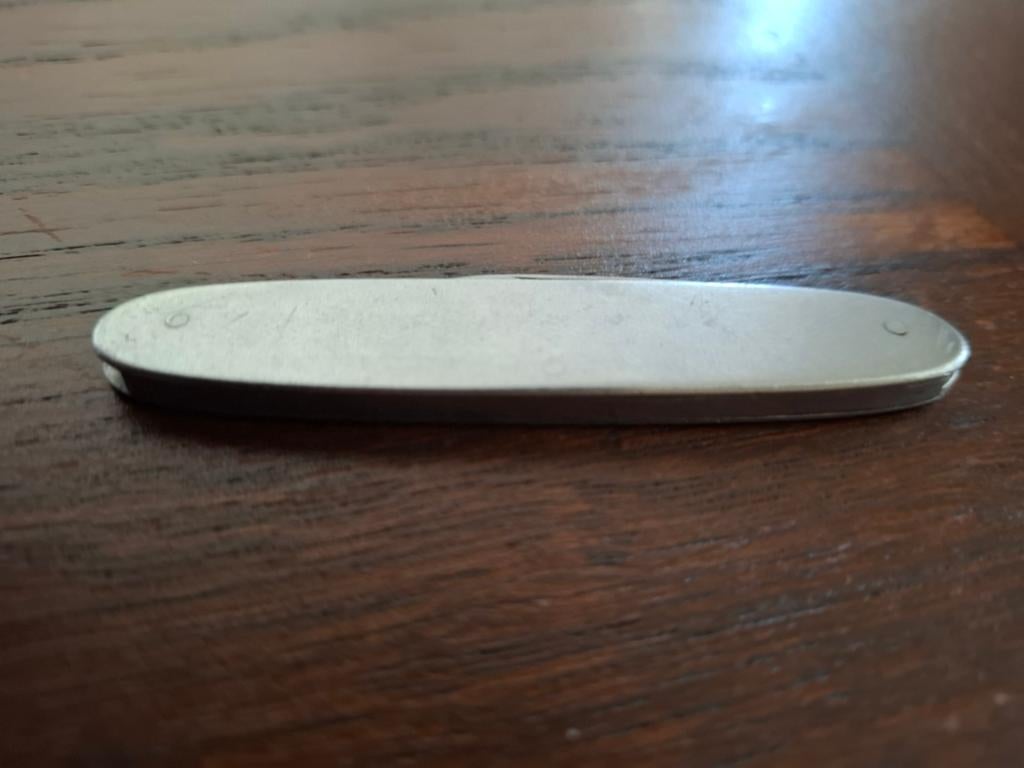Klein zilveren zak mesje 8,5 cm lang, Ophalen of Verzenden