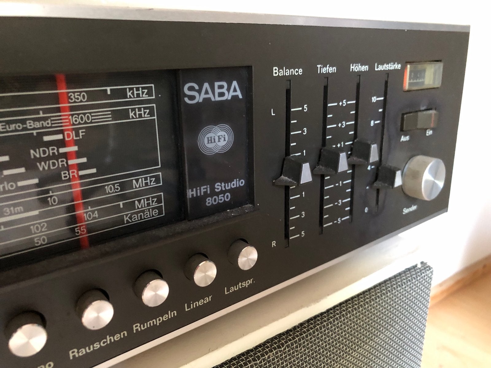SABA HiFi Studio 8050 met speakers - Vintage Receiver, Overige merken, Gebruikt, Tuner of Radio, Losse componenten