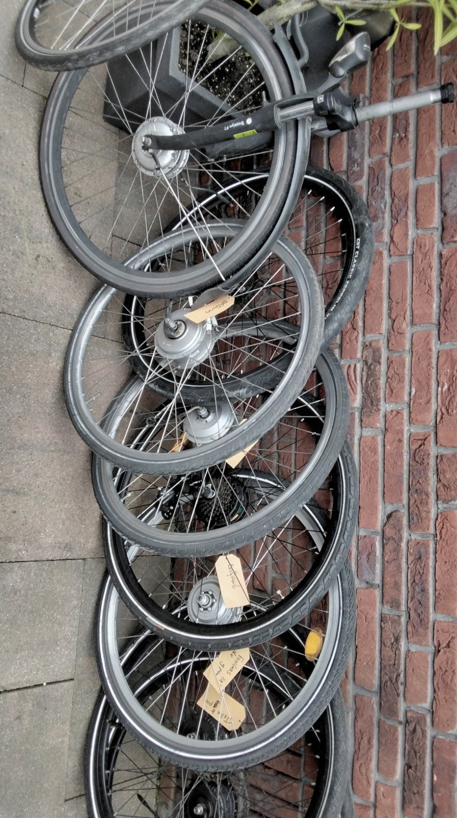 Partij ebike onderdelen wielen display bagagerek kabels cont, Ophalen of Verzenden