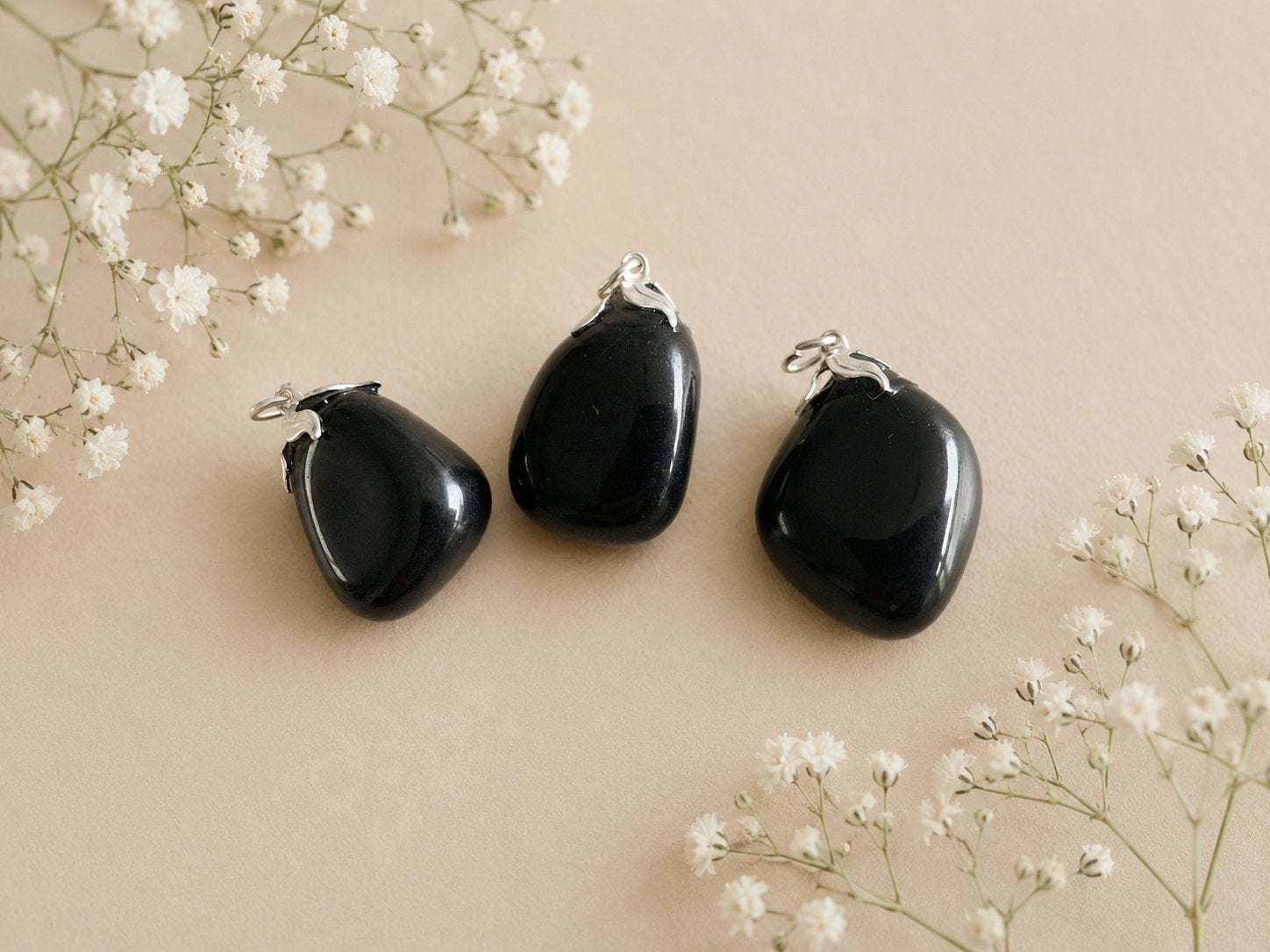 Edelsteenhanger Onyx - Uniek van kleur en vorm, Ophalen of Verzenden, Nieuw