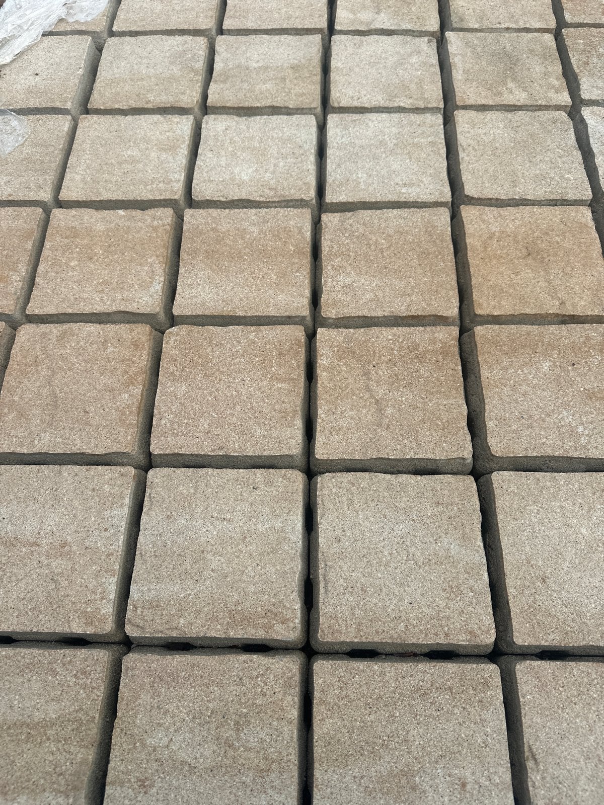 95 Redsun Courstone Piazza Canvas 15x15x6 cm, Tuin en Terras, Ophalen, Gebruikt, Klinkers, Minder dan 5 m²