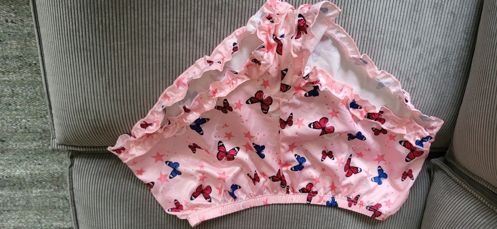polyester glimmend slipje xl roze, Ophalen, Roze