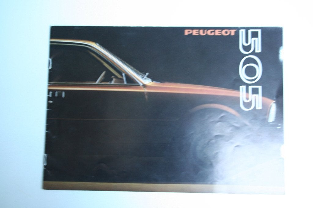 Folder Peugeot 505 (1980) (63), Ophalen of Verzenden, Zo goed als nieuw, Peugeot