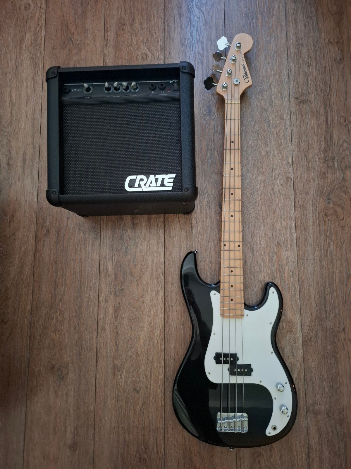 Mooie en complete Precision Bass set, Muziek en Instrumenten, Snaarinstrumenten | Gitaren | Bas, Ophalen, Zo goed als nieuw
