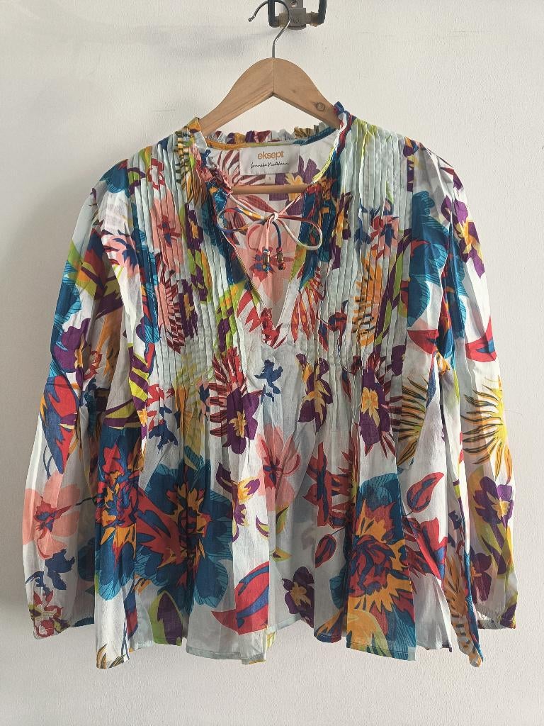 Vrolijke zomerblouse Eksept Lonneke Nooteboom, Kleding | Dames, Overige kleuren, Ophalen of Verzenden, Zo goed als nieuw, Eksept