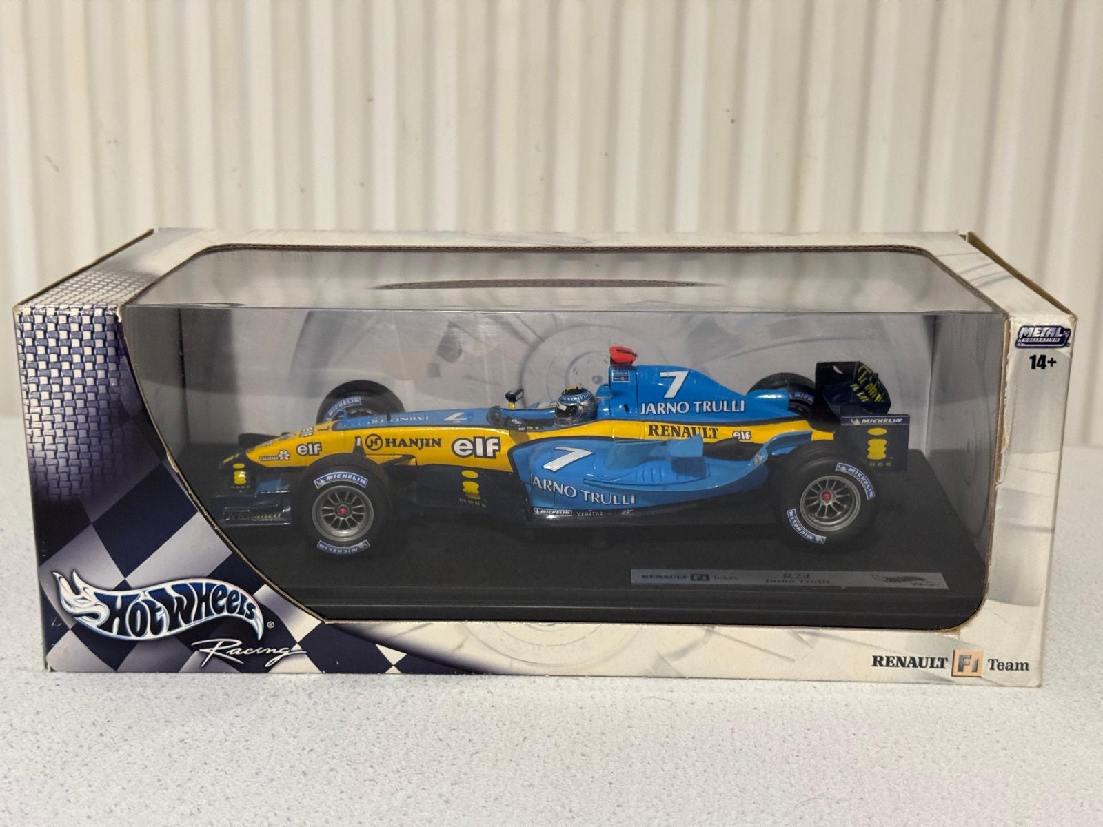 1:18 Renault R24 Trulli HotWheels, Hobby en Vrije tijd, Ophalen of Verzenden, Zo goed als nieuw, Auto, Hot Wheels