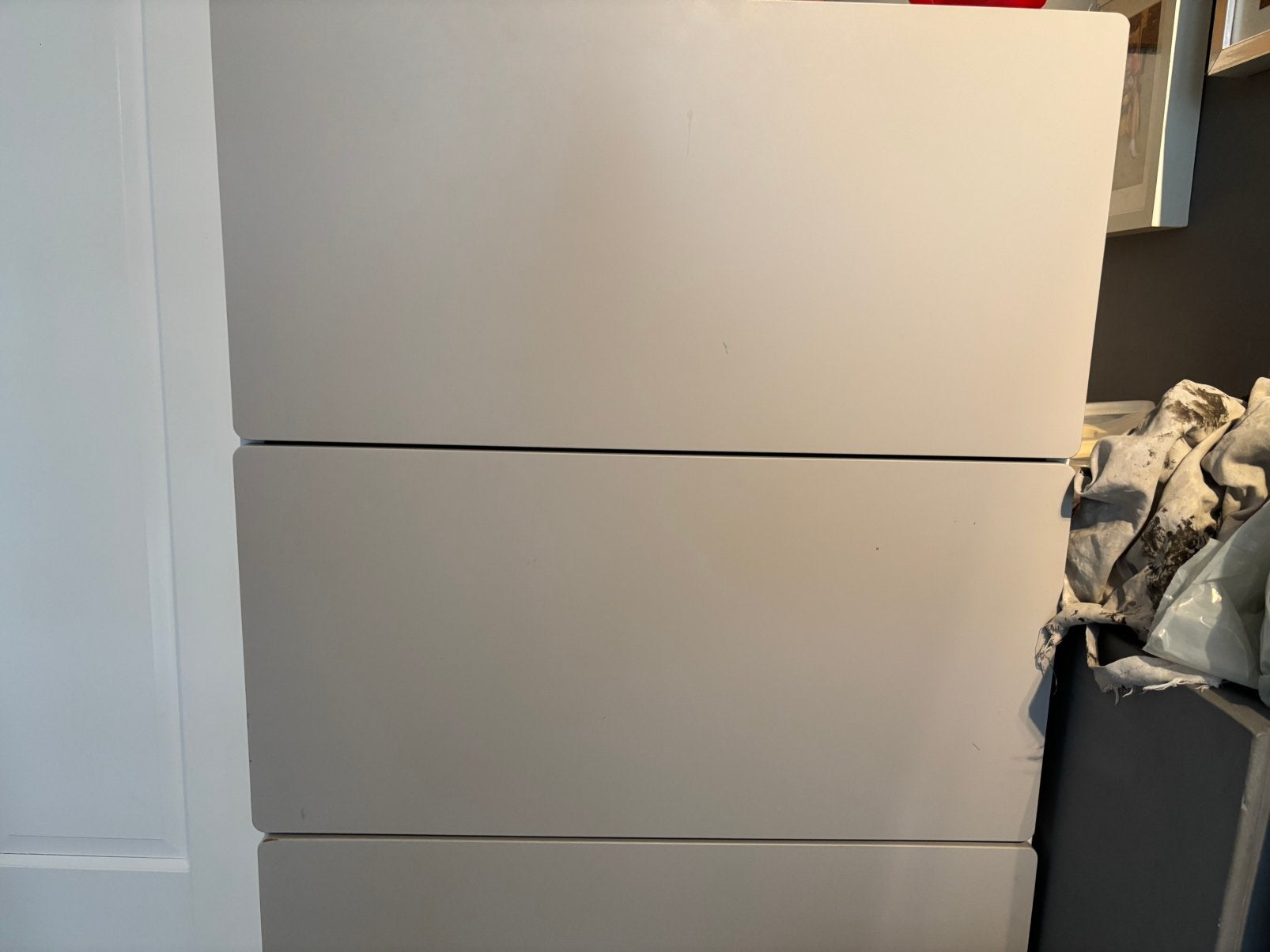 Ikea ladekast 60x60 cm, 2 lades lichtgrijs, Ophalen, Gebruikt