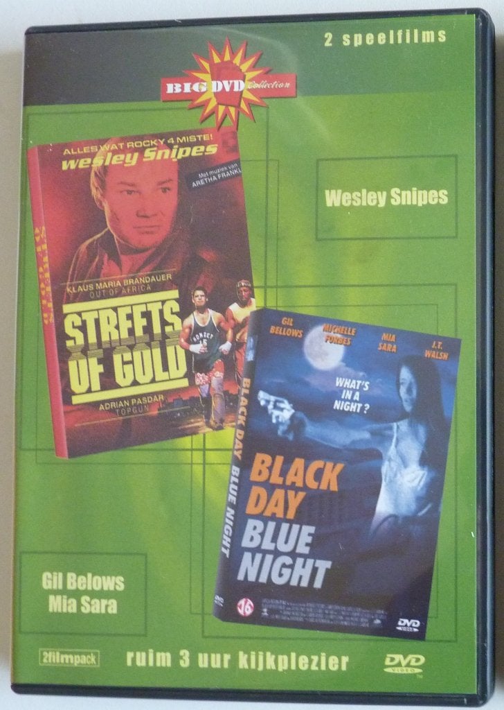 Streets of Gold + Black day blue night. 2 Films op 1 DVD, Vanaf 16 jaar, Ophalen of Verzenden, Nieuw in verpakking, Overige genres