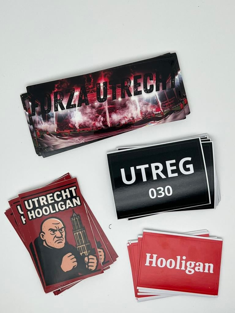 Fc Utrecht stickers, Verzamelen, Verzenden, Zo goed als nieuw
