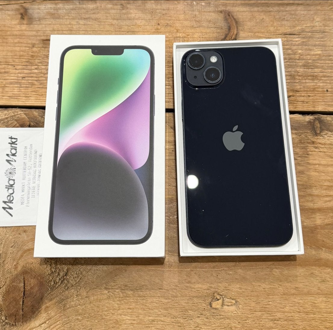 iPhone 14 Plus 128GB Midnight, Telecommunicatie, 128 GB, IPhone 14 Plus, Zwart, Nieuw