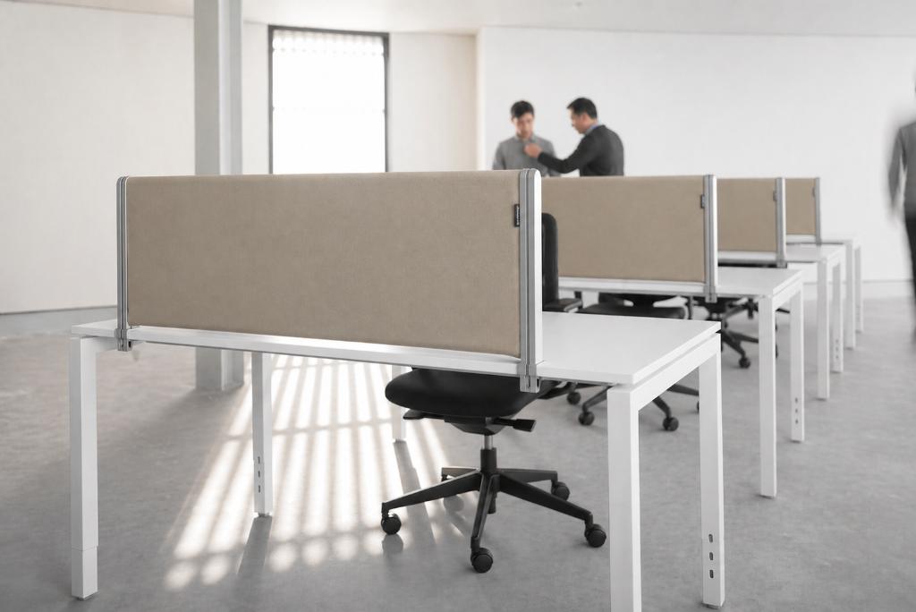 Akoestisch bureauscherm beige 160 cm - set van 6 stuks, Ophalen, Zo goed als nieuw