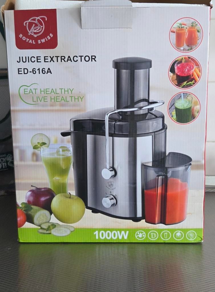 Royal Swiss juicer, Witgoed en Apparatuur, Ophalen of Verzenden, Nieuw, Elektrisch, Sapcentrifuge