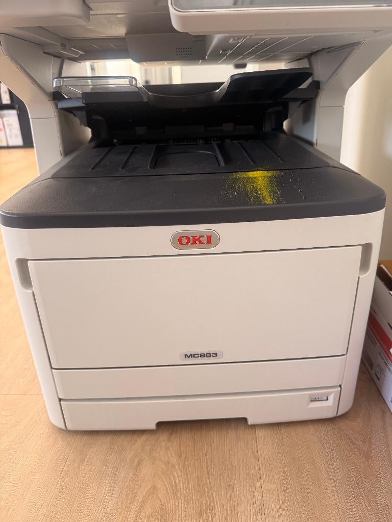 laserprinter OKI MC883, Computers en Software, Printers, Gebruikt, All-in-one, Laserprinter, Kleur printen, Kopieren, Mailen, Scannen