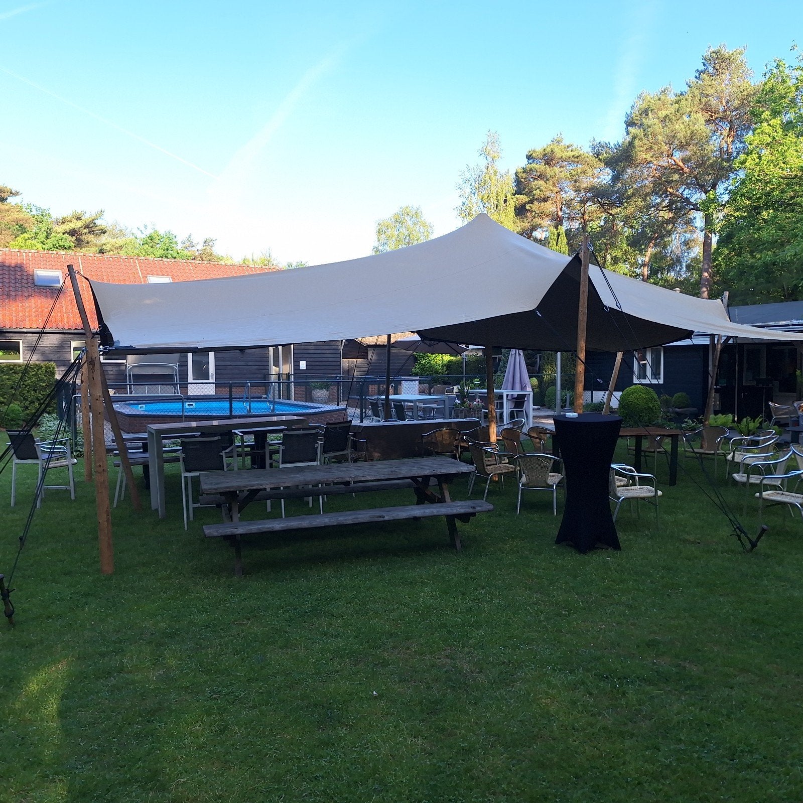 Te huur stretchtent 6x10, Ophalen of Verzenden, Overige