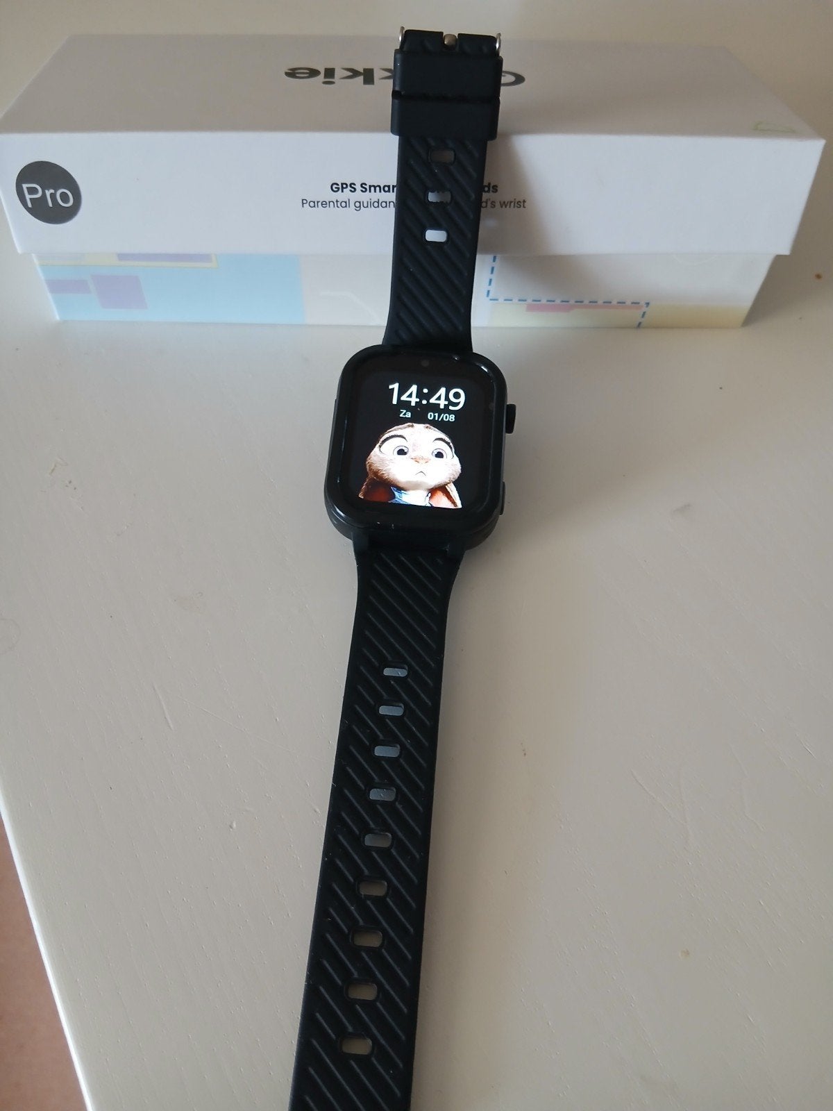 Qlokkie Pro GPS Smartwatch voor kinderen - Zwart, Ophalen of Verzenden, Zo goed als nieuw, Zwart, Jongen of Meisje