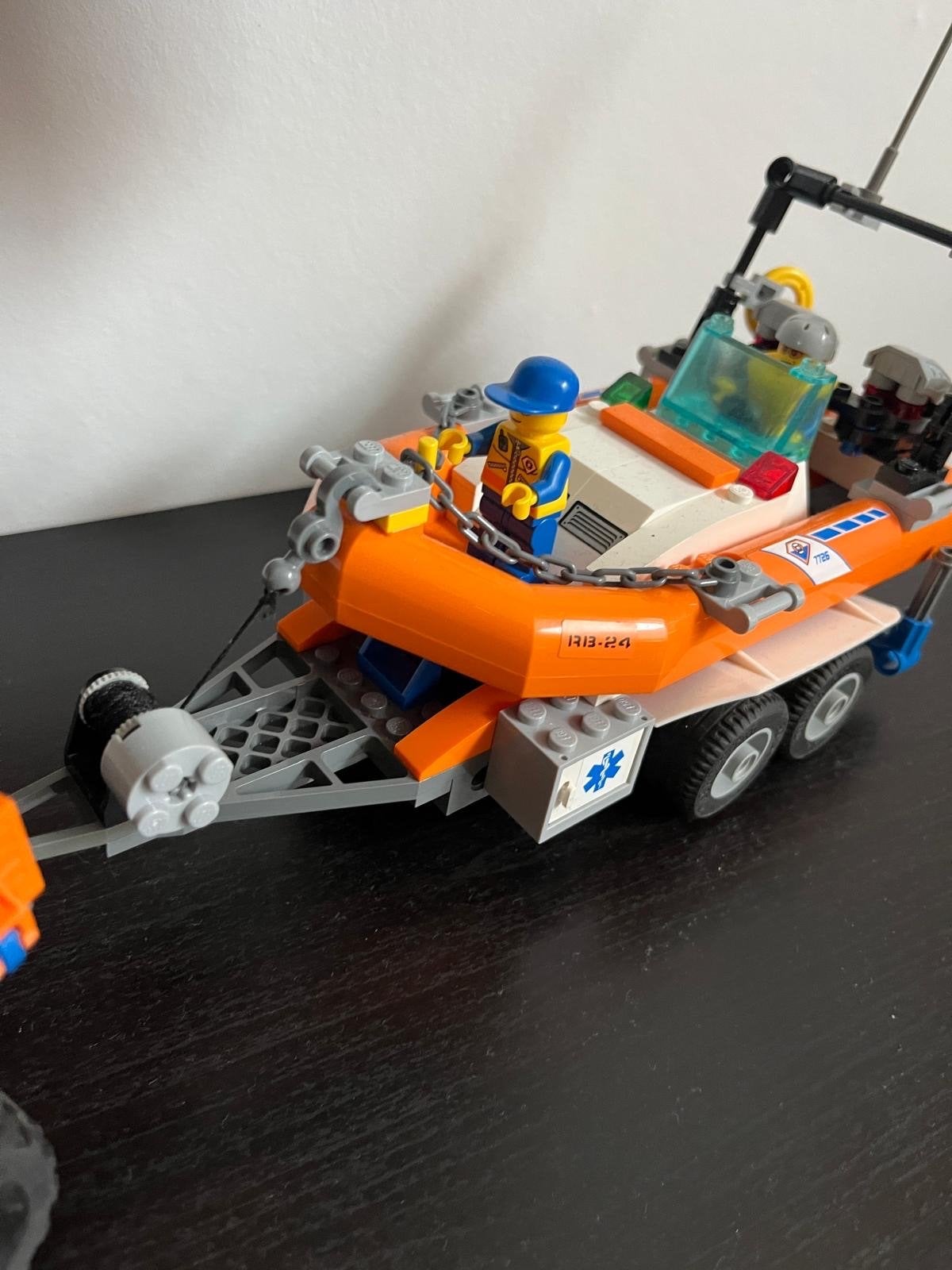 Lego City 7726 Kustwacht Voertuig met Boot, Ophalen of Verzenden, Gebruikt, Overige merken