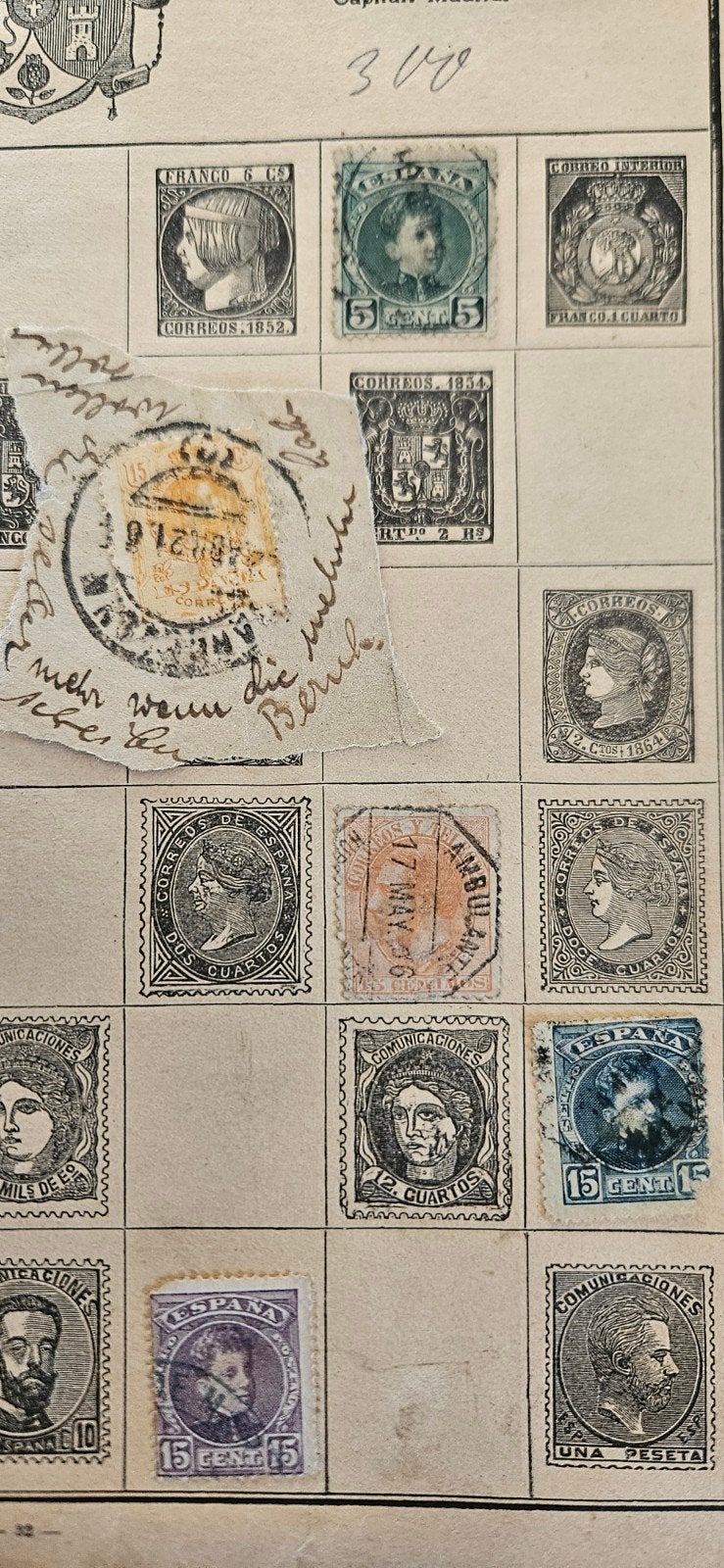 Spanje en Portugal klassiek, Postzegels en Munten, Verzenden, Gestempeld