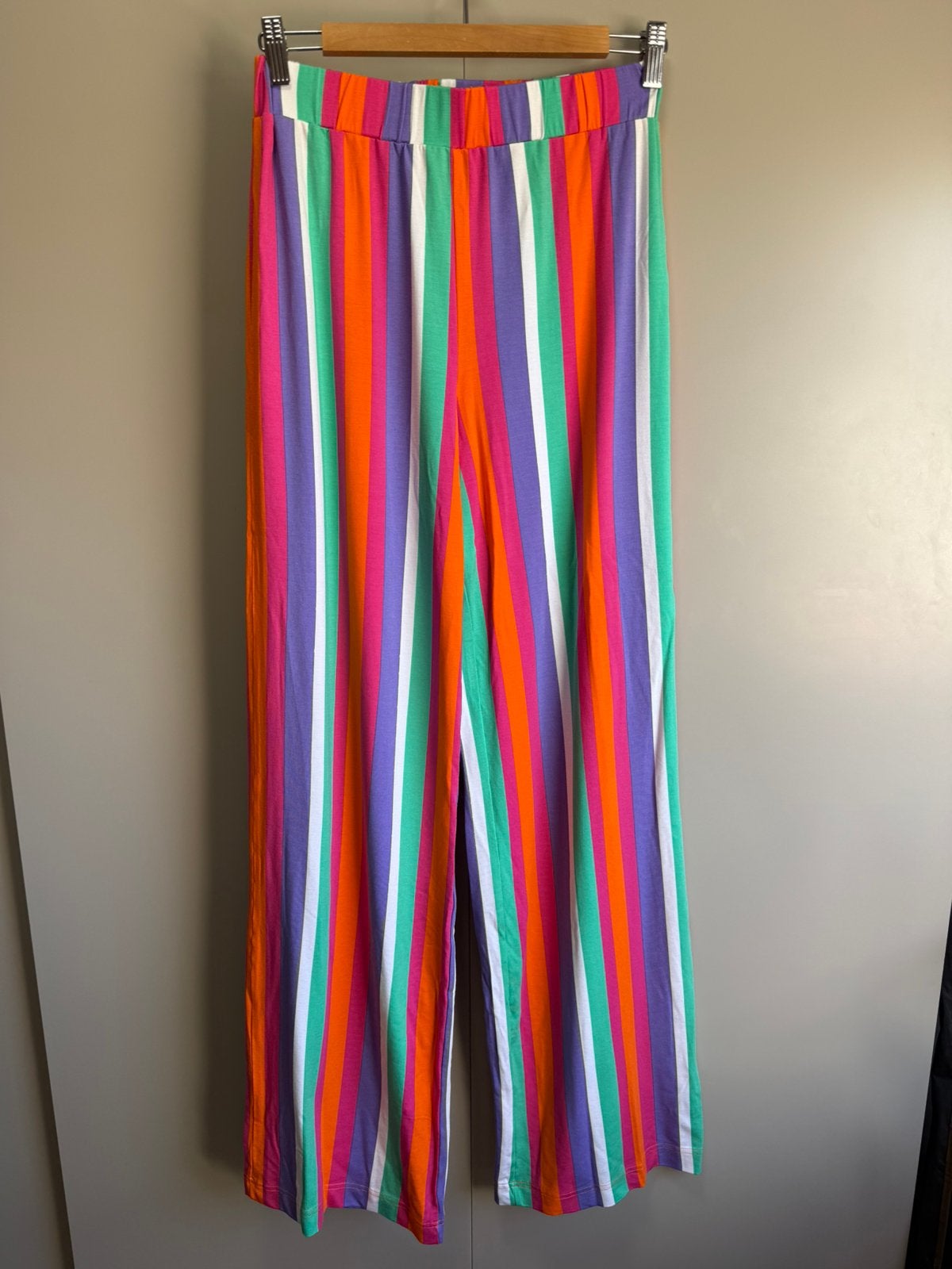 Ellastiek broek gestreept Anna kleurrijk / maat L / nieuw, Meerkleurig, Maat 42/44 (L), Nieuw, Ophalen of Verzenden