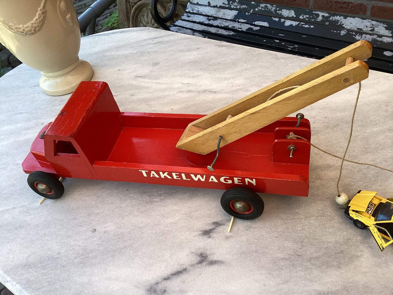 *****   OKWA  TAKELWAGEN   met 2st., Mini’s   *****, Hobby en Vrije tijd, Modelauto's | 1:32, Verzenden, Zo goed als nieuw, Tractor of Landbouw