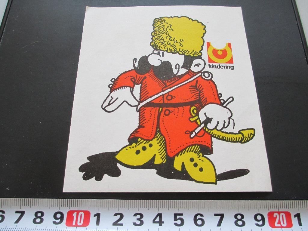 sticker kindering - strip rus bontmuts snor, Verzamelen, Ophalen, Zo goed als nieuw