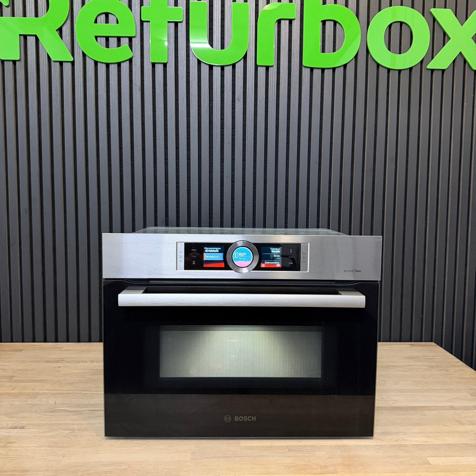 Bosch Serie 8 AccentLine inbouw combi magnetron oven, Ophalen, Distributieweg 11, 6541 DR Nijmegen, Refurbished, Bosch