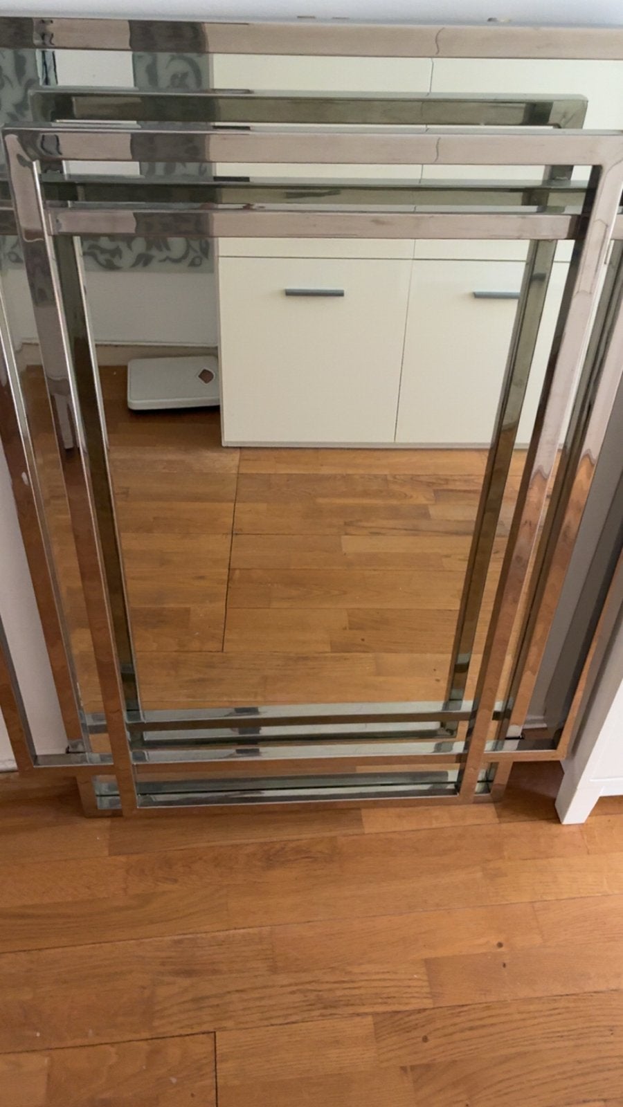 Moderne spiegel Eichholtz stijl, Huis en Inrichting, Woonaccessoires | Spiegels, Ophalen, Gebruikt, 100 tot 150 cm, Rechthoekig