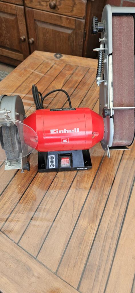 Einhell TH-US 240 Bandschuurmachine en Slijpmachine, Ophalen of Verzenden, Gebruikt, Minder dan 600 watt, Bandschuurmachine