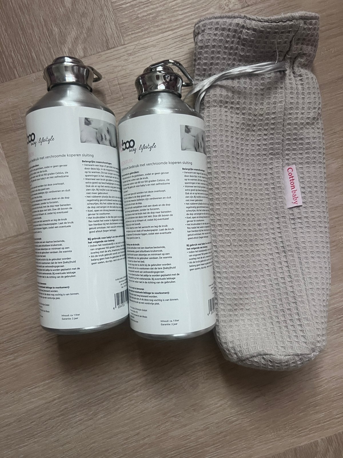 Bboo Bedkruiken met Cotton Baby kruikhoes - Zo goed als nieu, Ophalen of Verzenden, Zo goed als nieuw