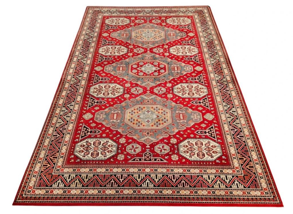 Prachtig Perzisch tapijt - Rood met traditioneel patroon