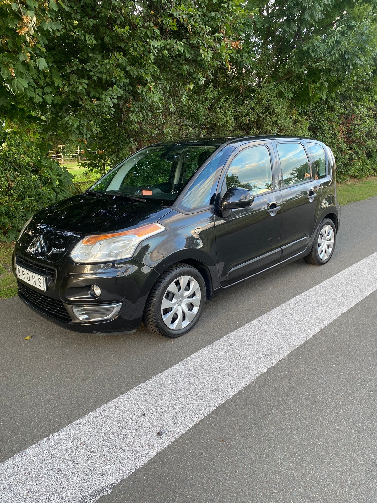 Citroën C3 Picasso 1.6 VTI 2009 Zwart, Auto's, Citroën, Voorwielaandrijving, 4 cilinders, Zwart, Handgeschakeld