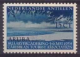 Ned-Antillen NVPH nr 246 ongebruikt Toerisme 1954, Ophalen of Verzenden, Postfris