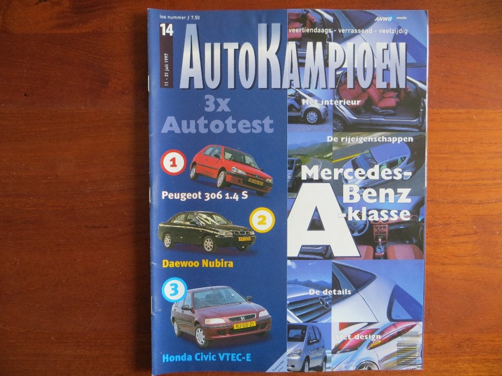 Autokampioen 14 1997 Peugeot 306, Daewoo Nubira, Honda Civic, Ophalen of Verzenden, Nieuw, Honda