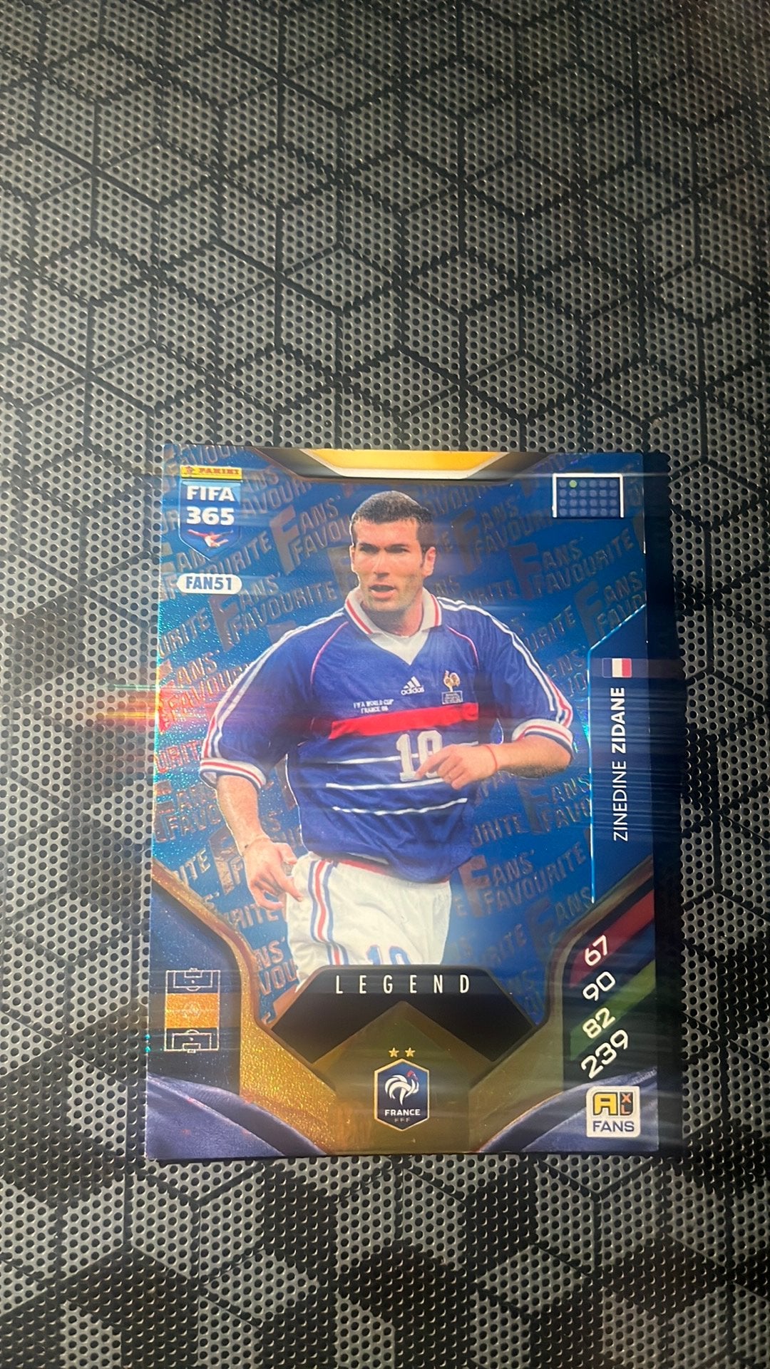 Legend Card Zinedine Zidane, Ophalen of Verzenden, Zo goed als nieuw, Plaatje