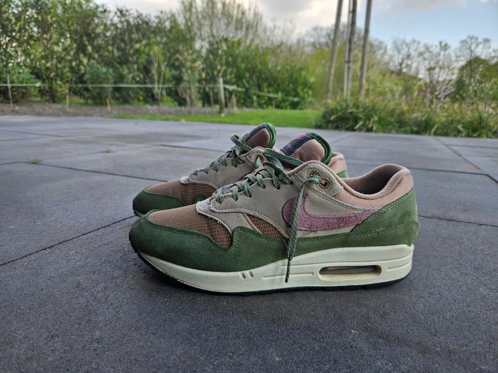 Nike Air Max 1 Sh Treeline 43, Kleding | Heren, Schoenen, Ophalen of Verzenden, Zo goed als nieuw, Overige kleuren