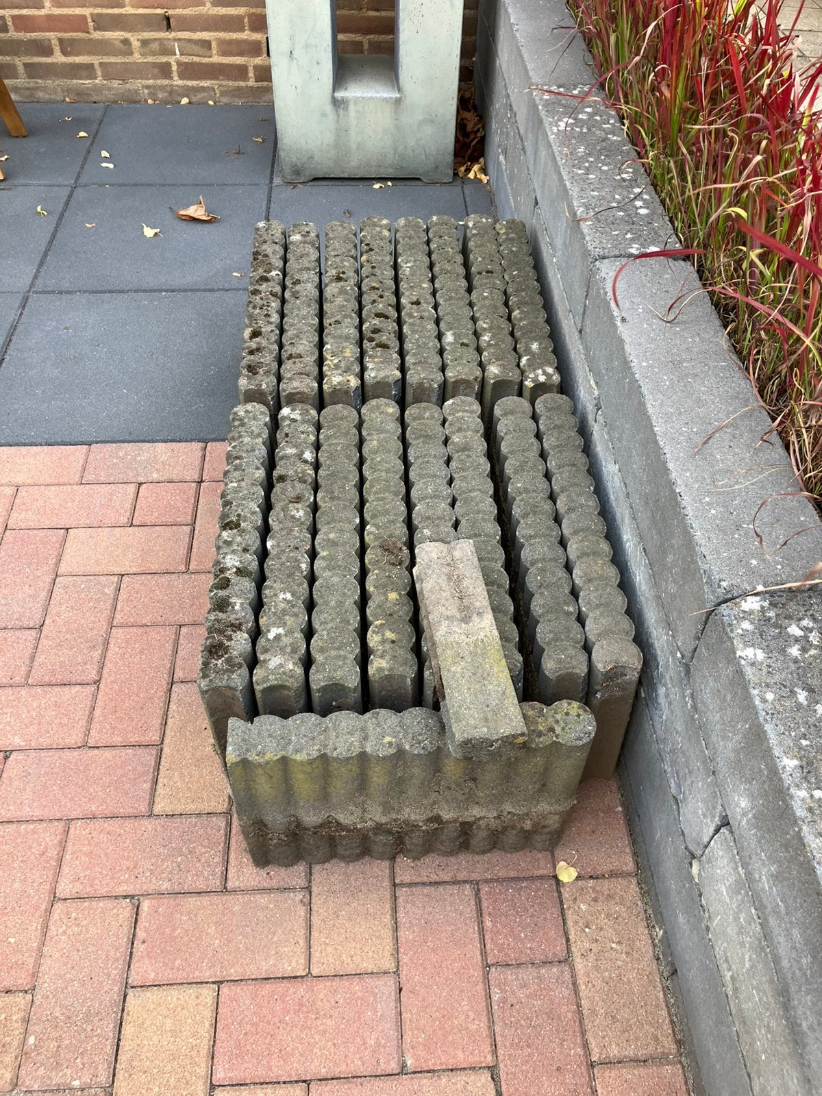 Palissade banden, Tuin en Terras, Bielzen en Borders, Ophalen, Gebruikt, Minder dan 100 cm, 25 tot 50 cm