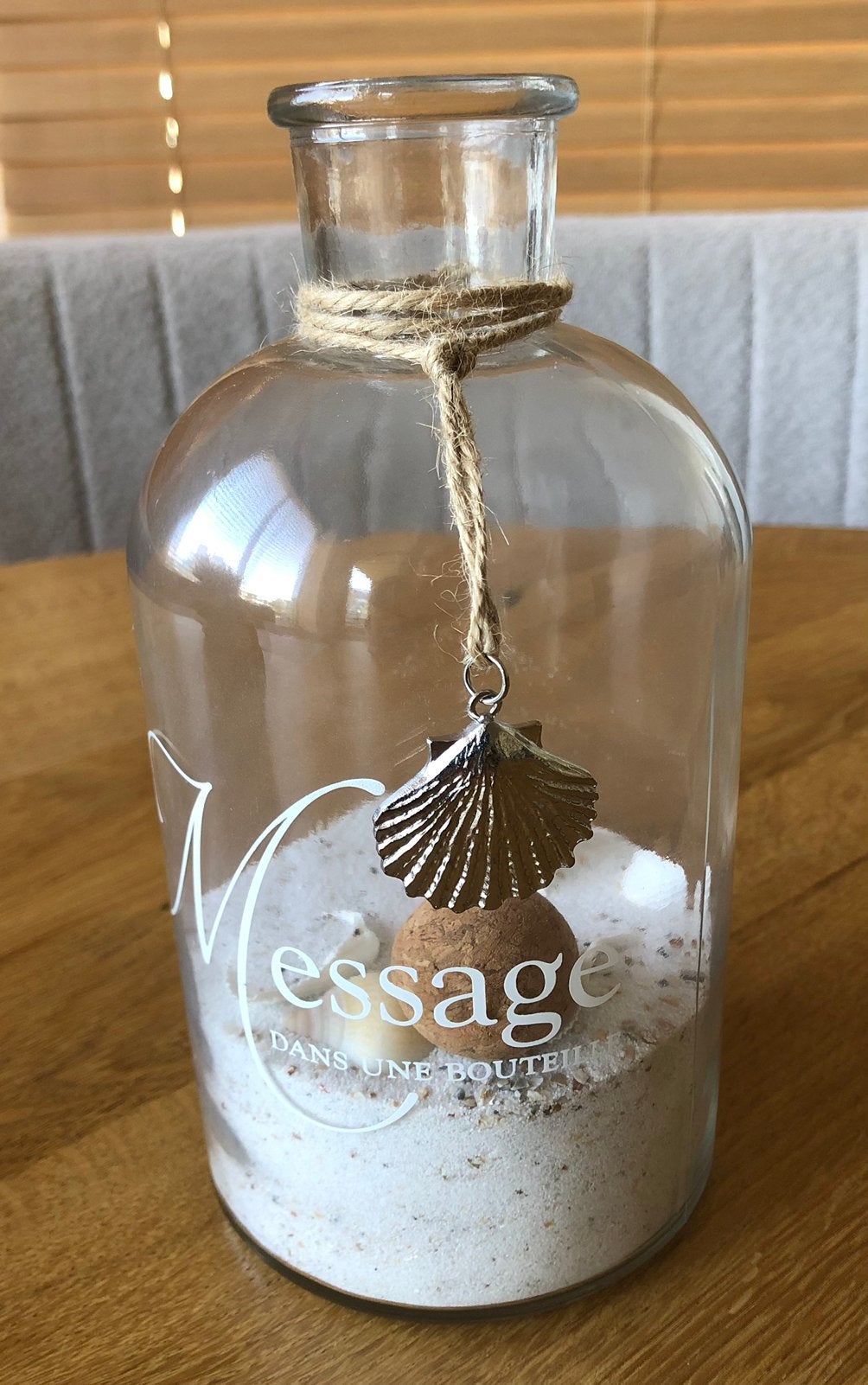 RM schelpenfles Message dans une bouteille nieuw!, Ophalen of Verzenden, Zo goed als nieuw