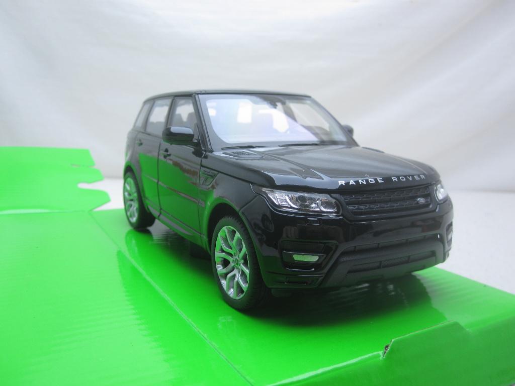 Land Rover Range Rover Sport 2013 Zwart 1:24 Welly, Ophalen of Verzenden, Nieuw, Auto, Welly
