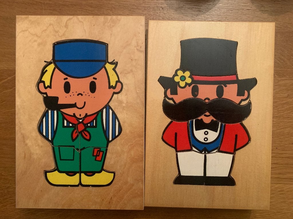 houten puzzels in kist - Rold, Ophalen, Zo goed als nieuw