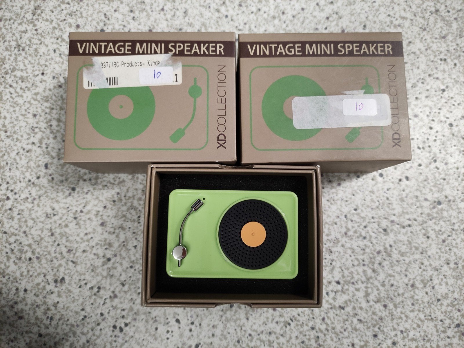 Lot mini speakers in vorm draaitafel, Ophalen of Verzenden, Overige typen