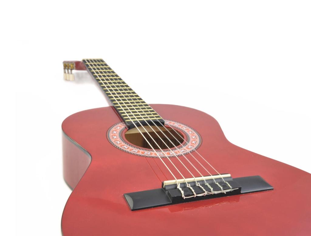 DIMAVERY AC-303 Classical Guitar 1/2 red, ., Nieuw, Ophalen of Verzenden, Akoestische gitaar