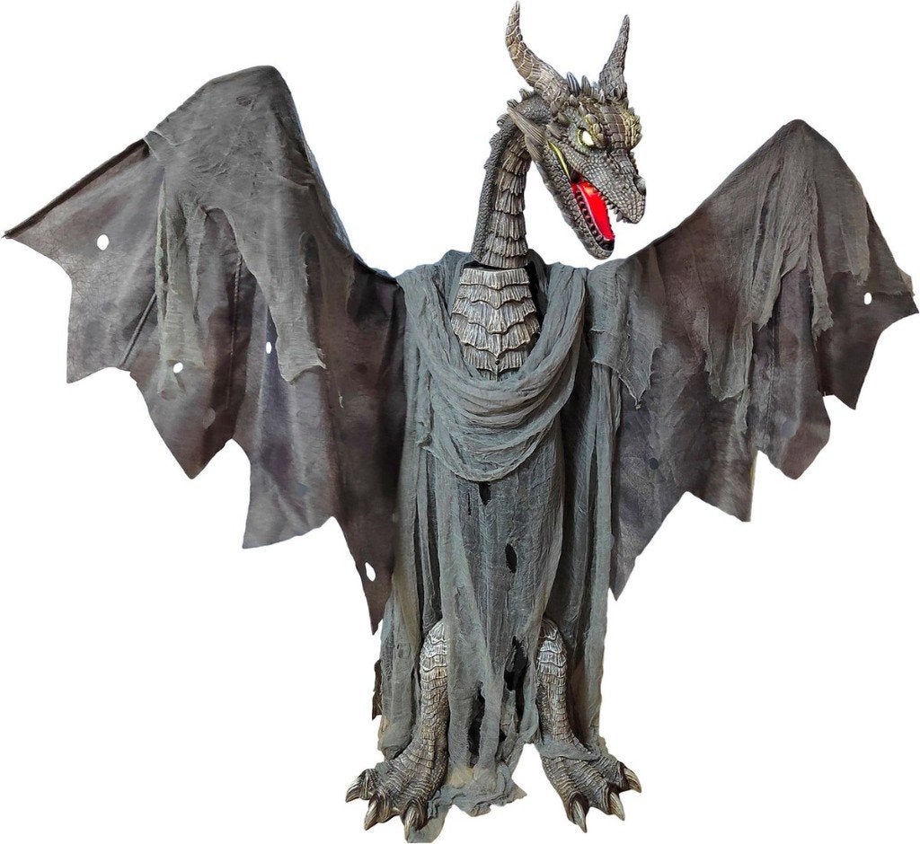 Draak met geluid en beweging halloween gamer of thrones, Verzamelen, Ophalen, Zo goed als nieuw, Fantasy
