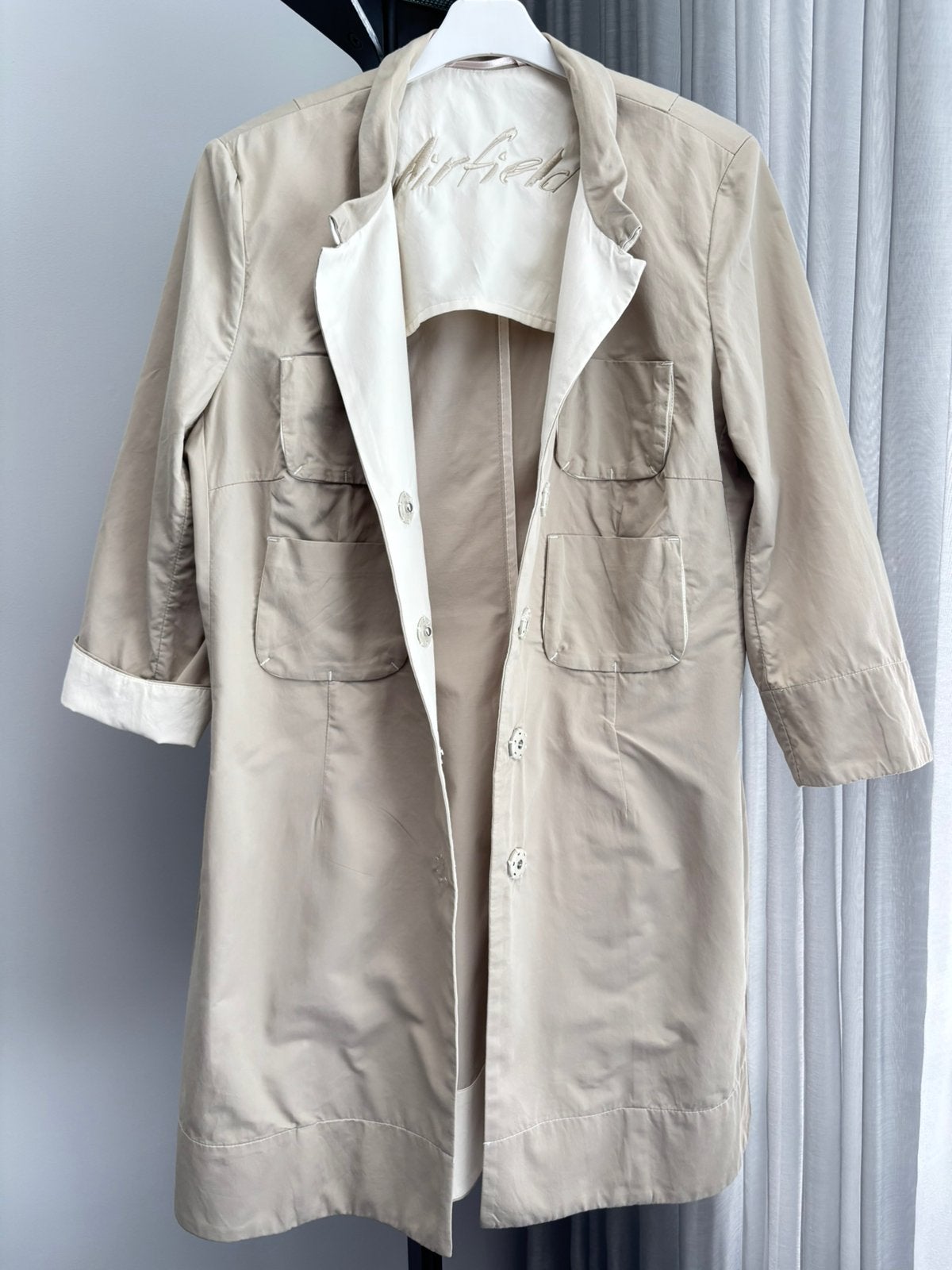 Bijzonder jas AIRFIELD mt42 ALS NIEUW!!!, Kleding | Dames, Ophalen of Verzenden, Zo goed als nieuw, Maat 42/44 (L), Beige