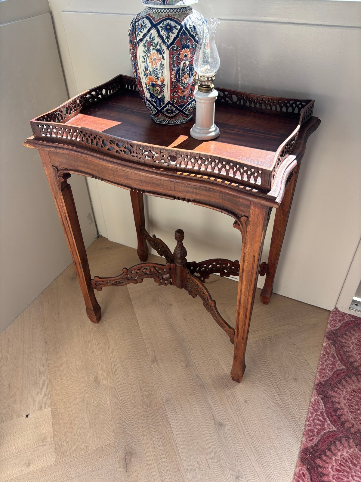Antieke Chippendale Revival Bijzettafel (ca. 1890-1930), Ophalen