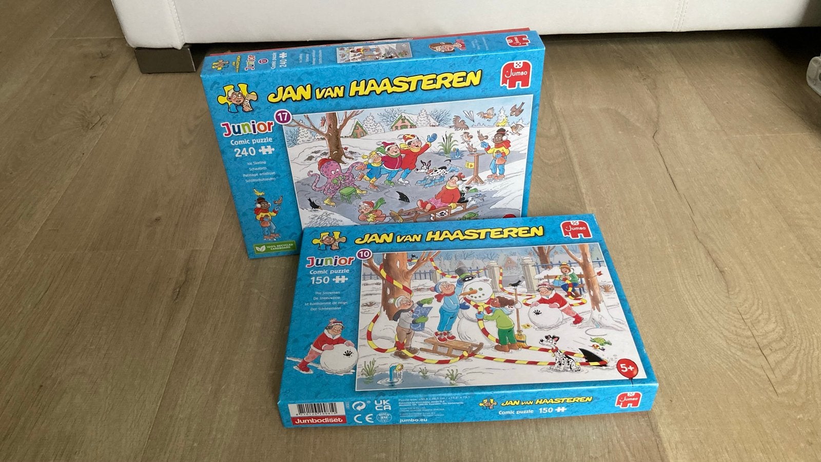 Jan van Haasteren Junior Puzzels: 150 en 240 stukjes, Ophalen of Verzenden, Minder dan 500 stukjes, Zo goed als nieuw, Legpuzzel