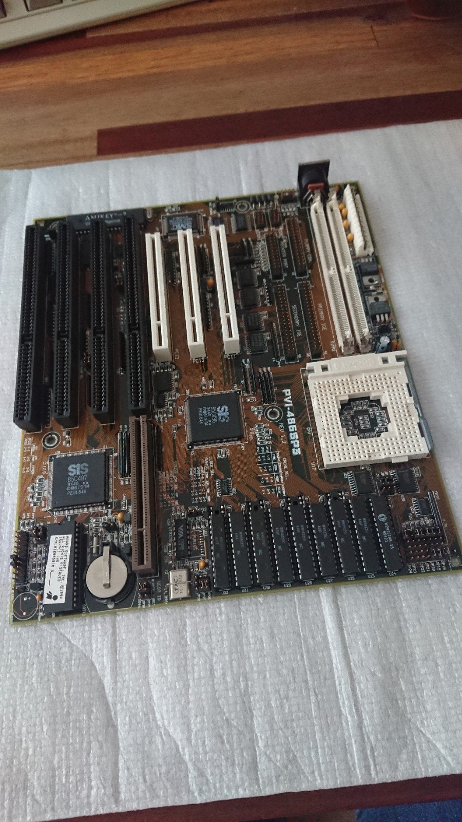 Asus pvi-486sp3 486 retro moederbord., Computers en Software, Ophalen of Verzenden