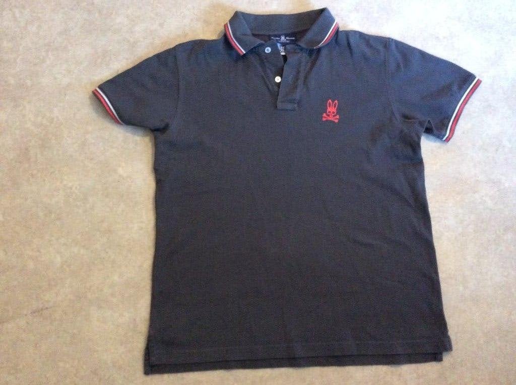 Psycho Bunny Mens Mercer Sport Polo uitstekende staat maat M, Kleding | Heren, Maat 48/50 (M), Ophalen of Verzenden, Grijs, Gedragen